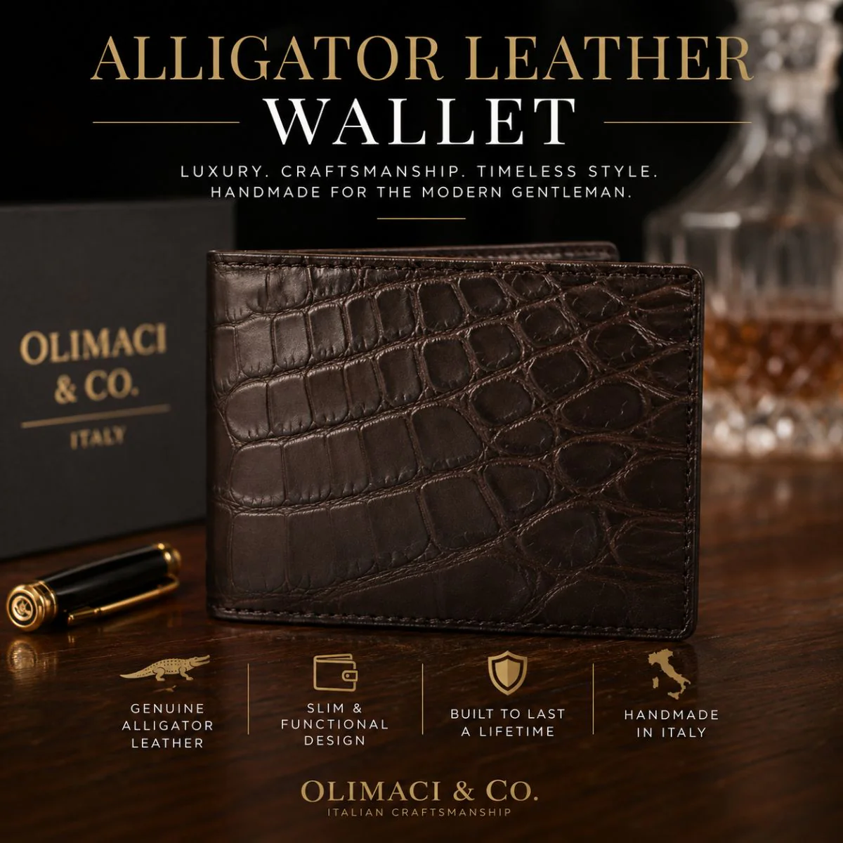 Alligator Leather Wallet - Image 4