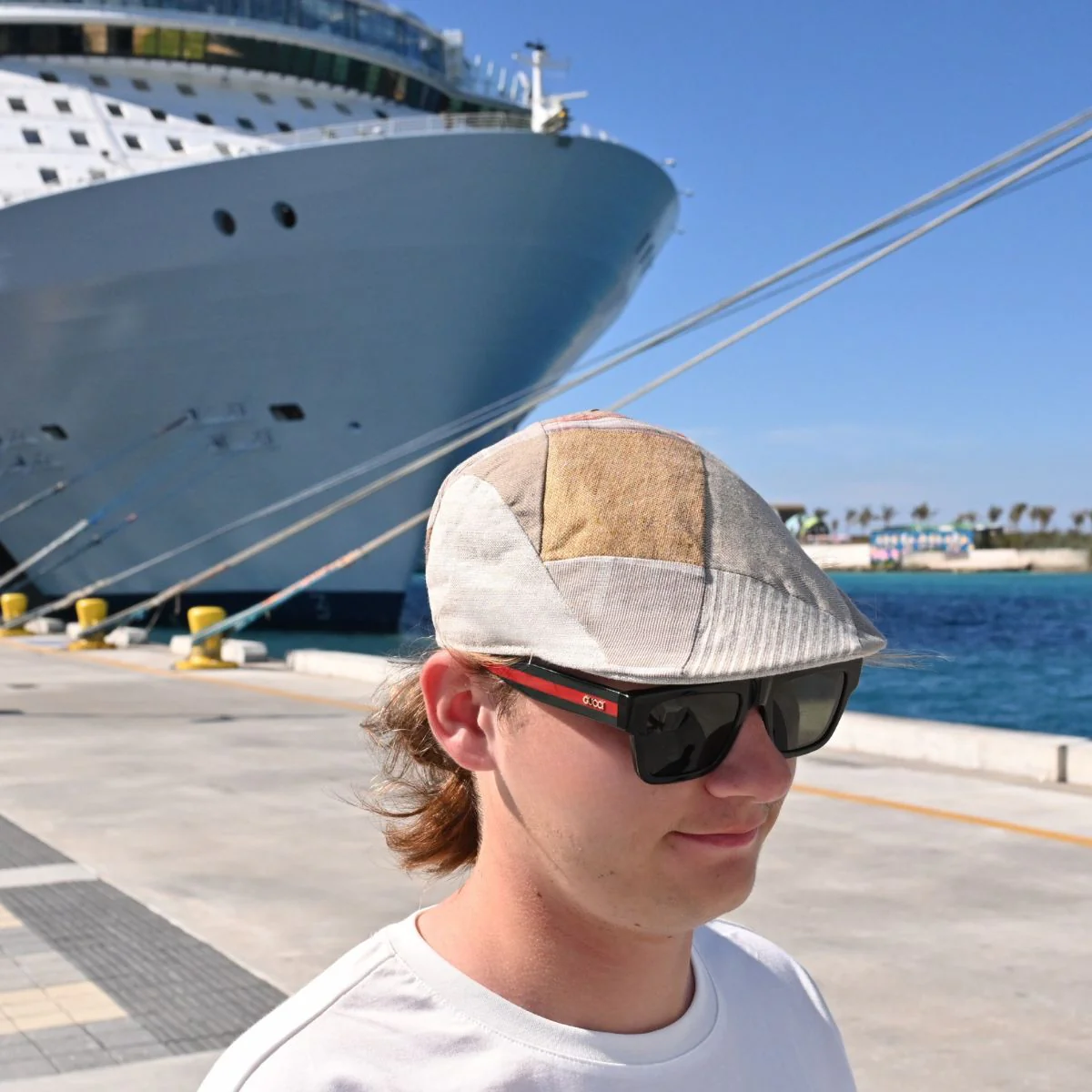 Beige Patchwork Cap - Image 6