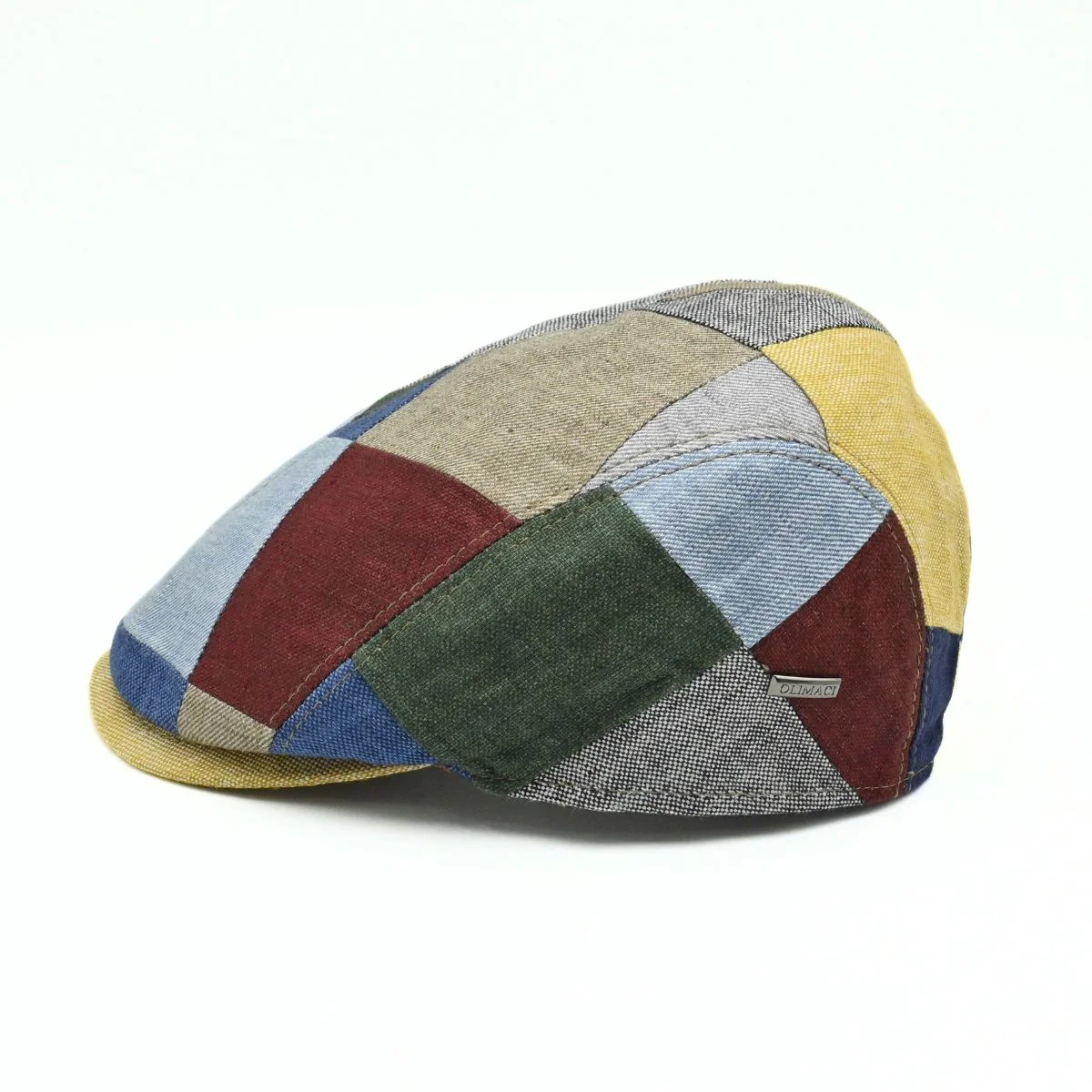 Burano Patchwork Linen Cap - Image 2