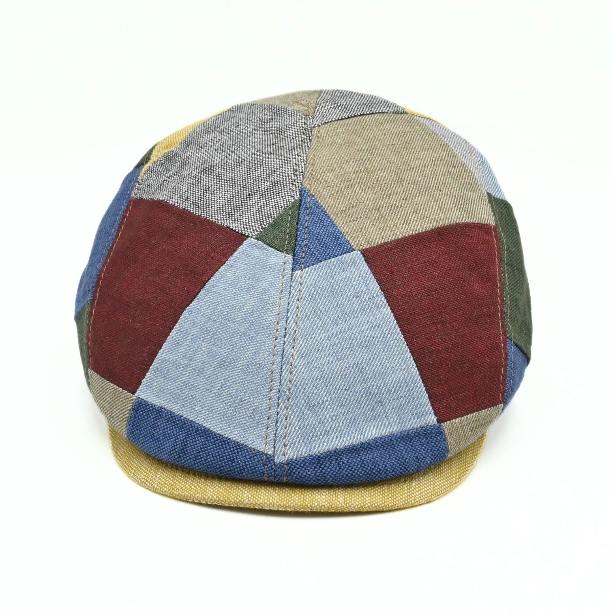 Burano Patchwork Linen Cap - Image 3