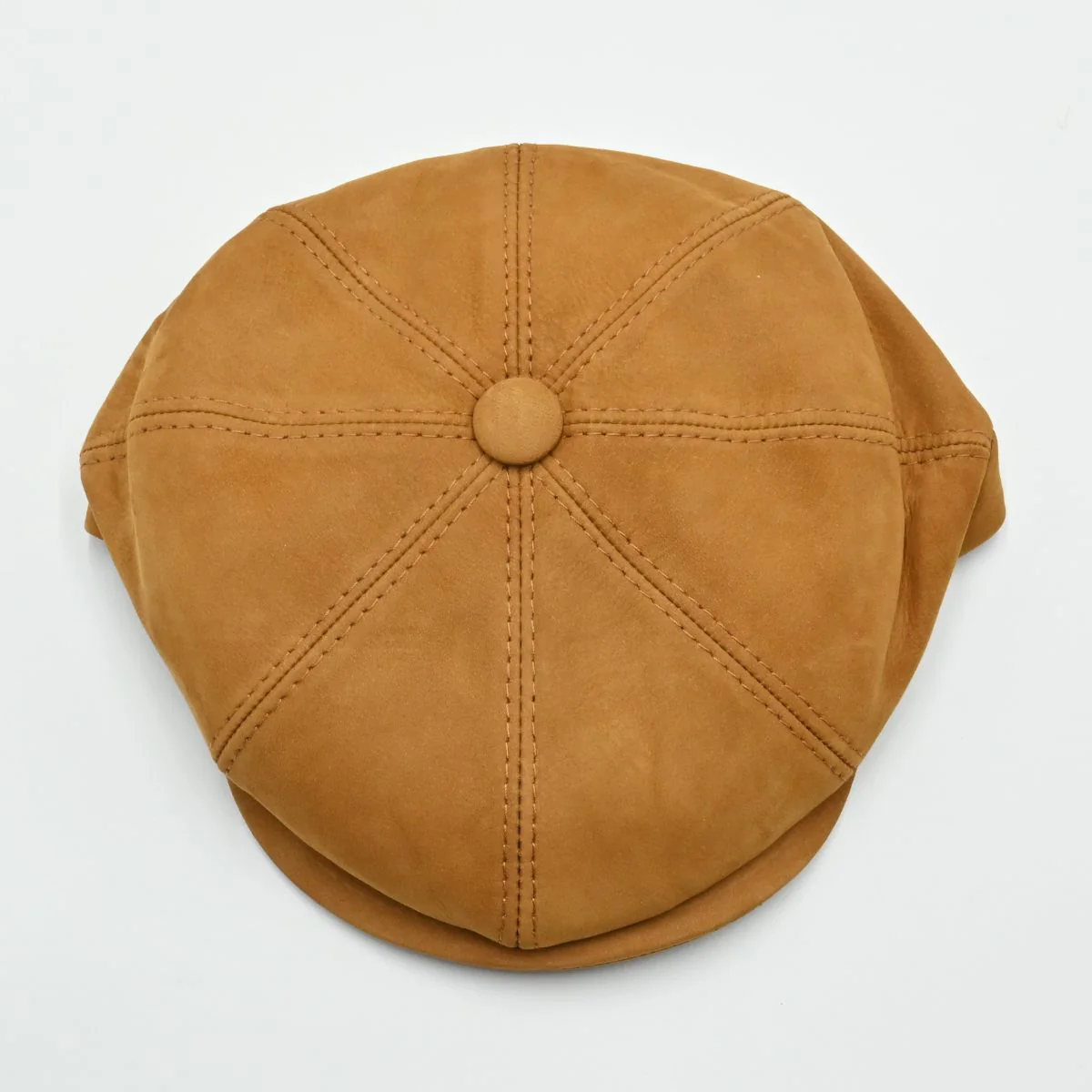 Firenze Leather Newsboy Hat - Image 13