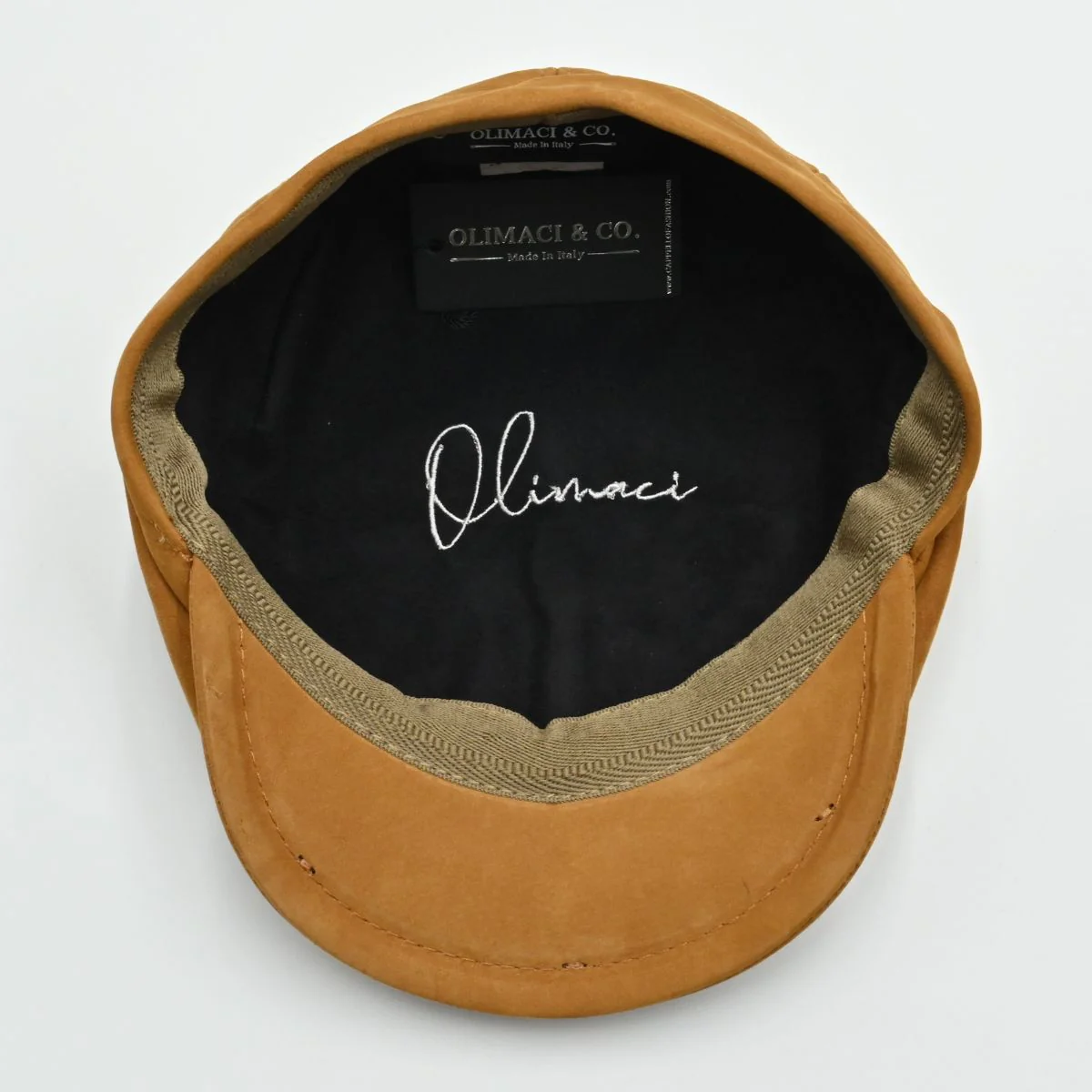 Firenze Leather Newsboy Hat - Image 14