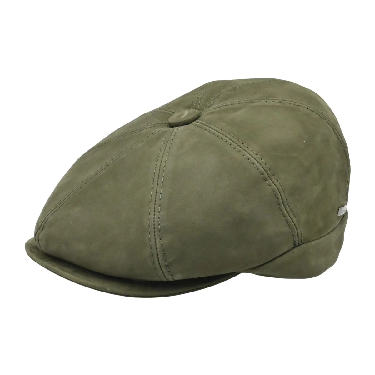 Firenze Leather Newsboy Hat - Image 16