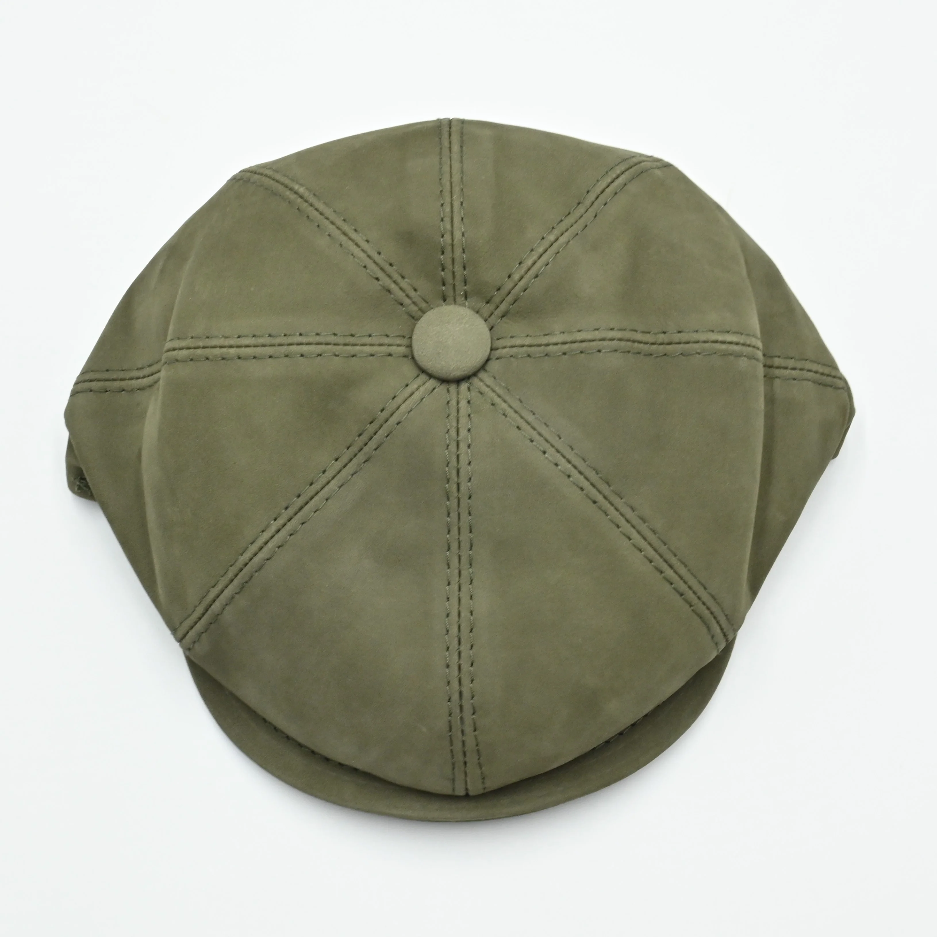 Firenze Leather Newsboy Hat - Image 19