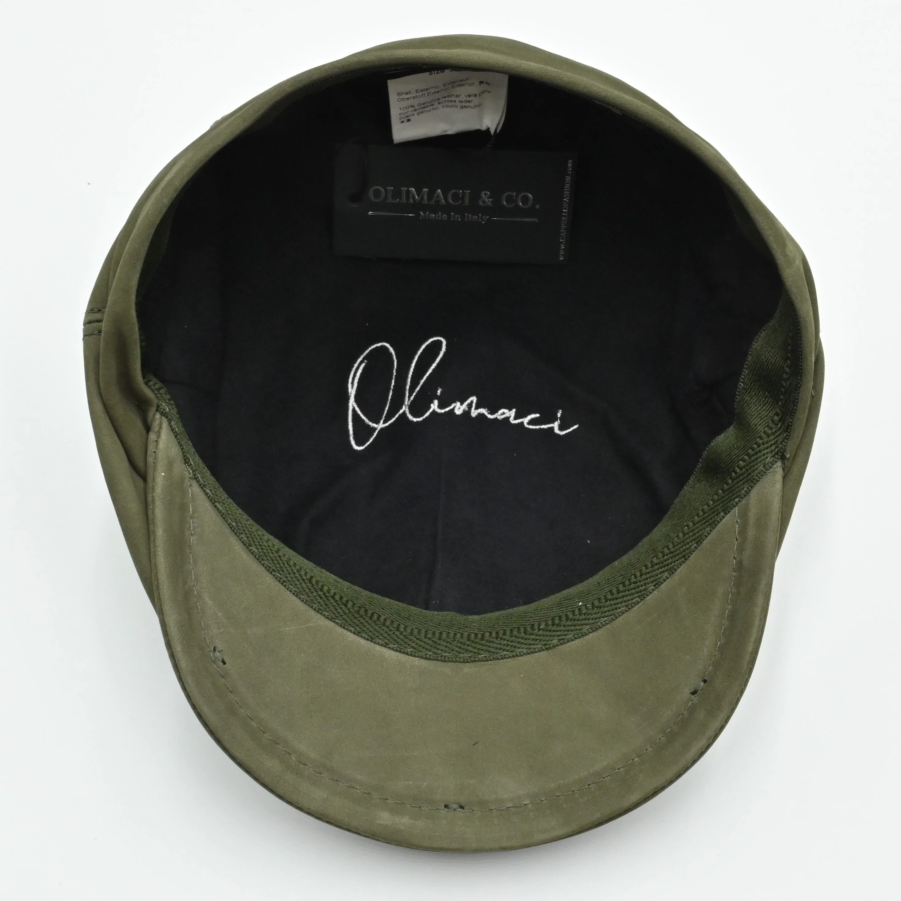 Firenze Leather Newsboy Hat - Image 20