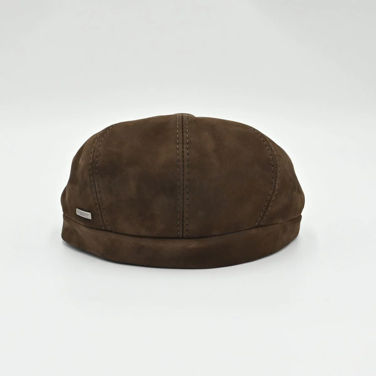 Firenze Leather Newsboy Hat - Image 4