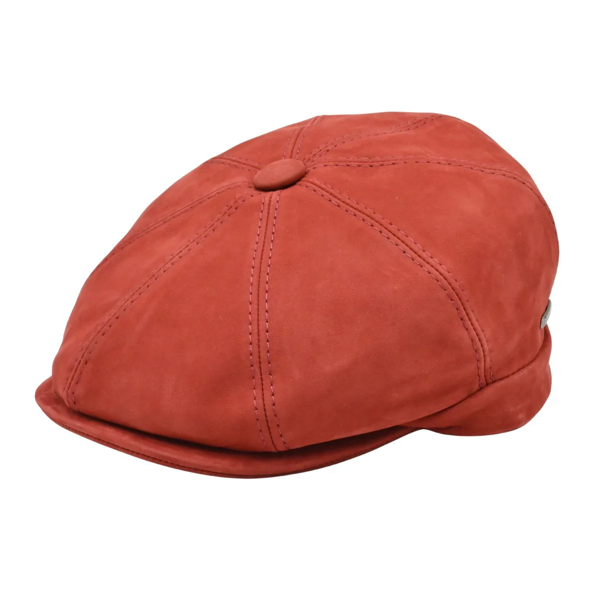 Firenze Leather Newsboy Hat - Image 6