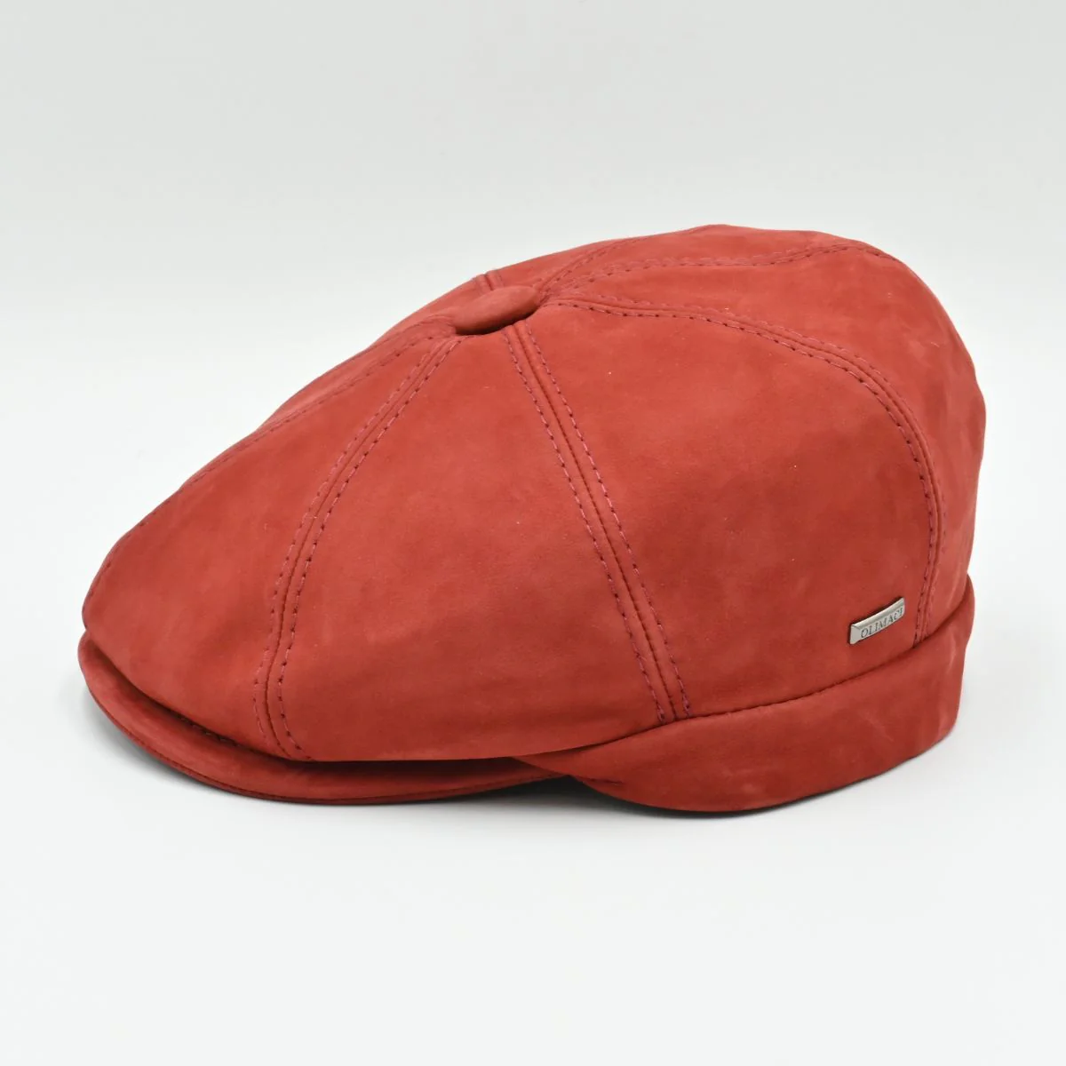 Firenze Leather Newsboy Hat - Image 7