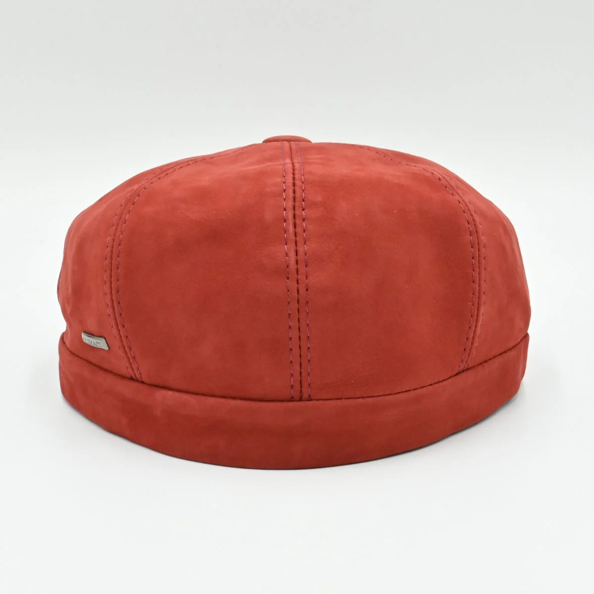 Firenze Leather Newsboy Hat - Image 8