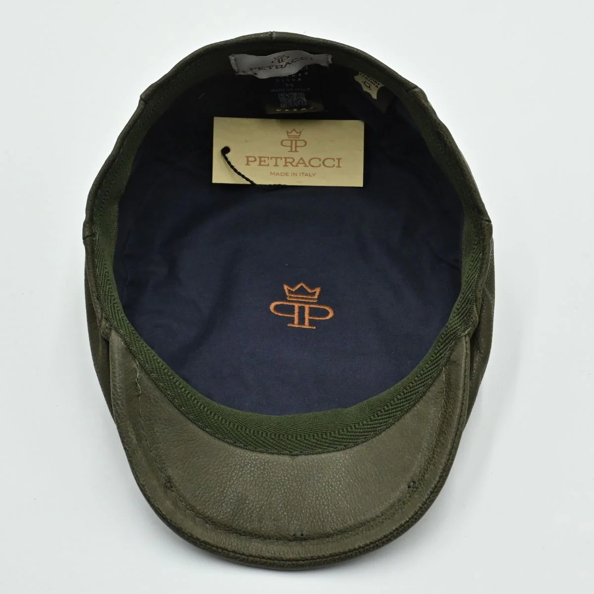 Hammered Nappa Leather Driver Cap - Image 12