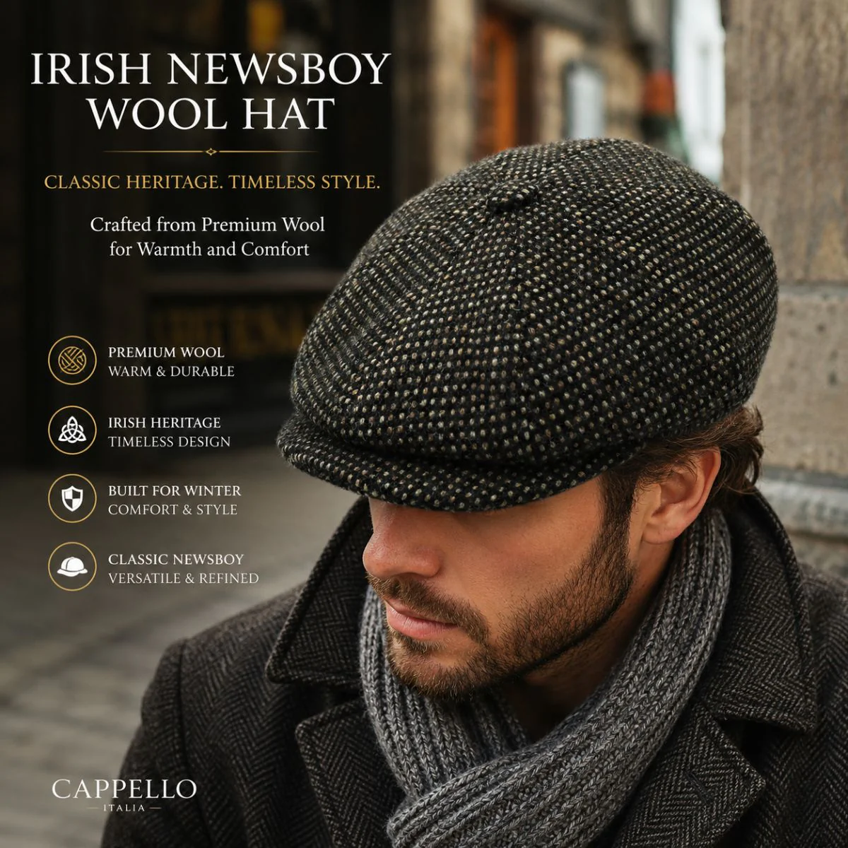 Irish Newsboy Wool Hat - Image 16