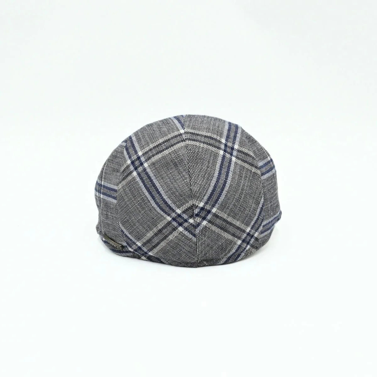 Italian Linen Checkered Flat Cap - Image 4