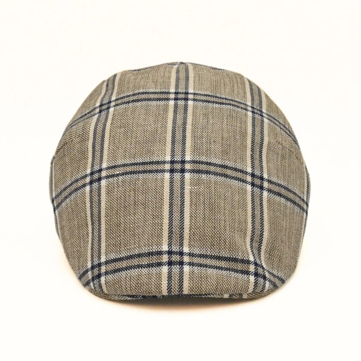 Italian Linen Checkered Flat Cap - Image 8