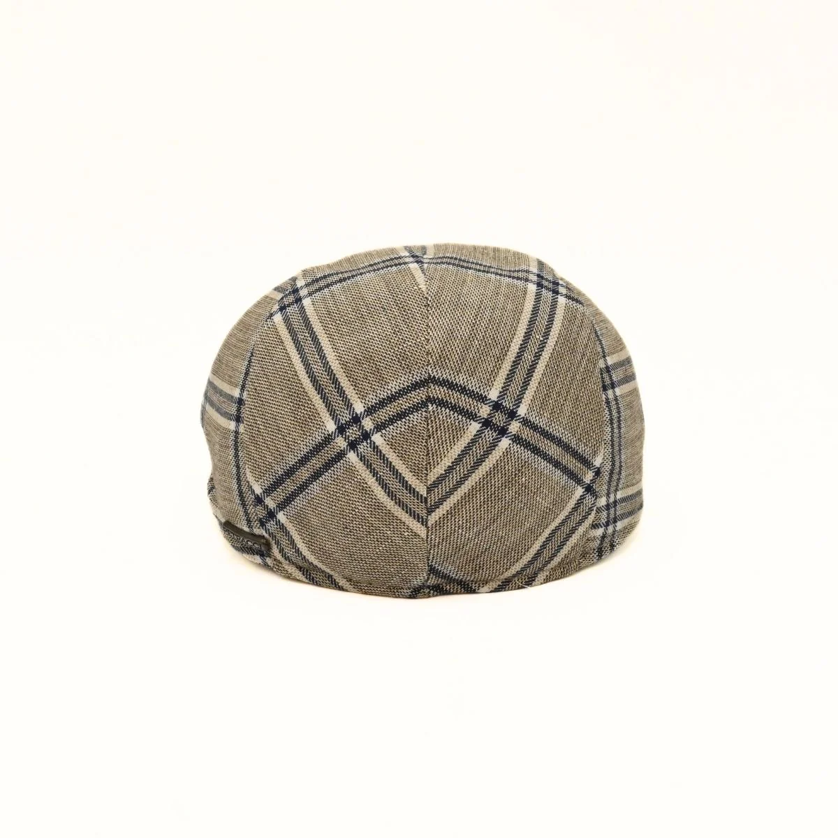 Italian Linen Checkered Flat Cap - Image 9
