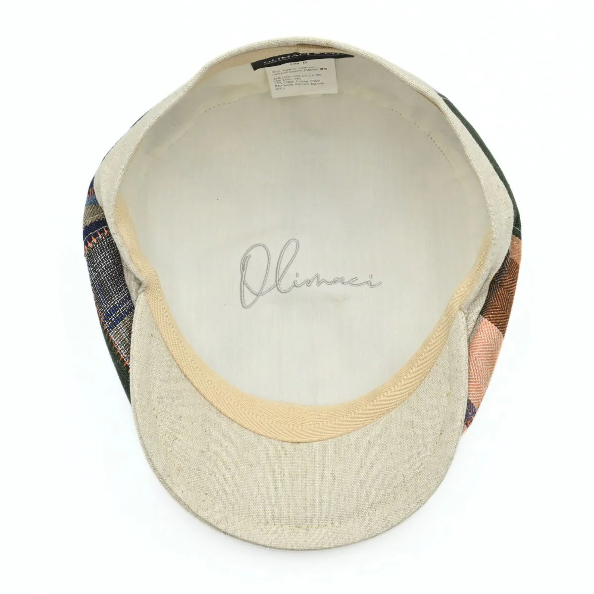 Italian Patchwork Newsboy Hat - Image 5