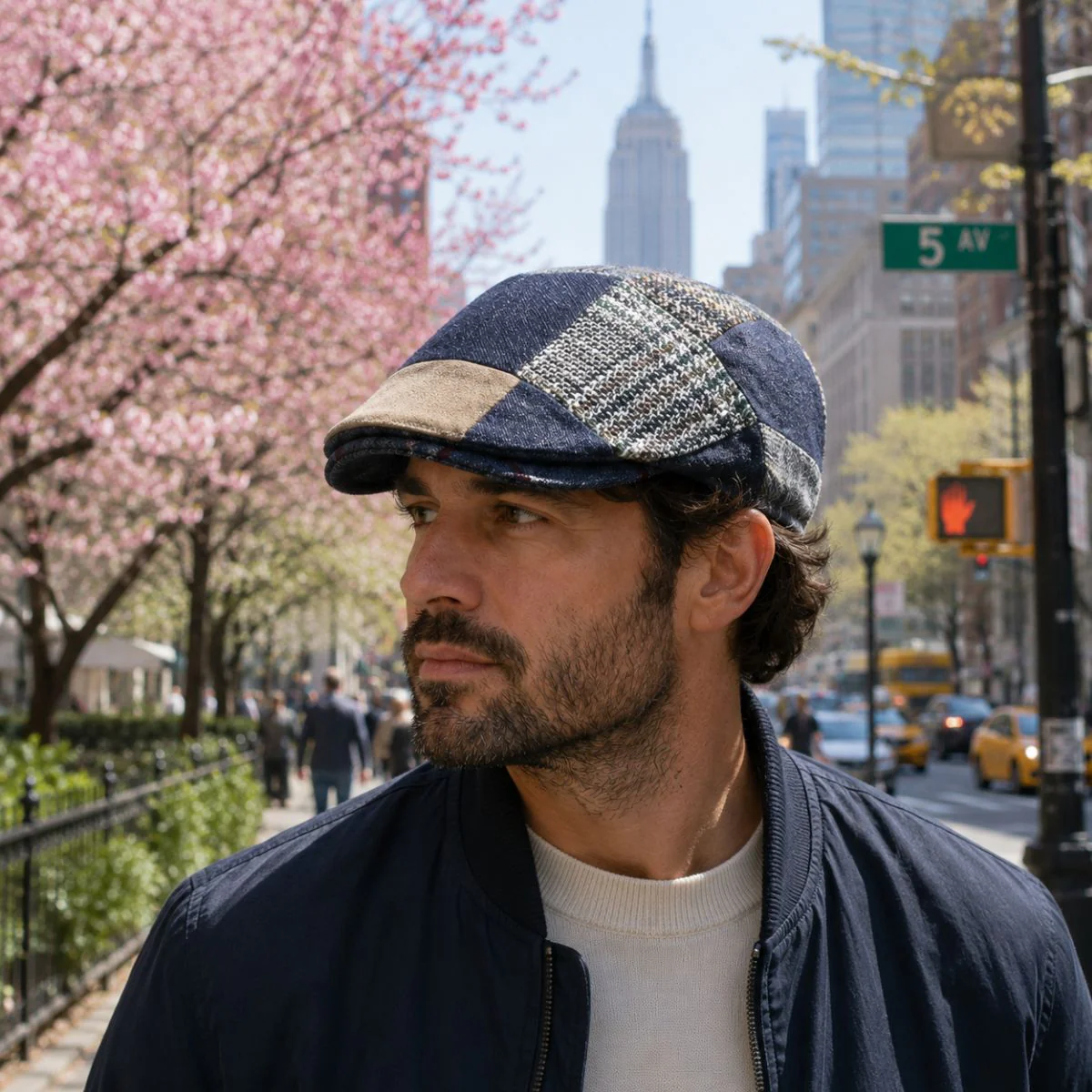 Jeans Patchwork Cap - Image 6