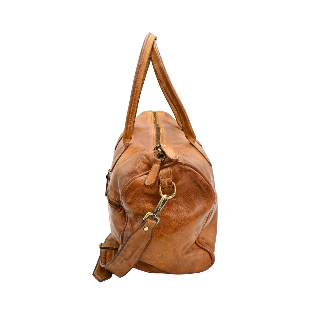 Lorenzo Leather Duffle Bag - Image 5
