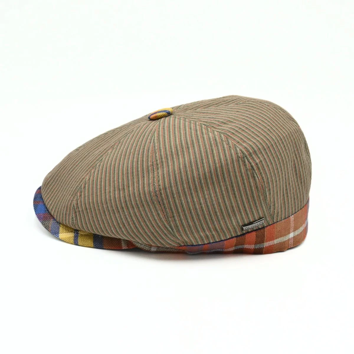 Mantova Striped Newsboy Hat - Image 2