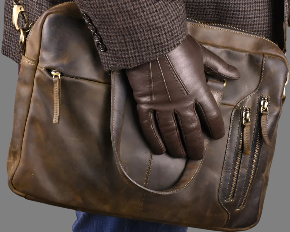 Men's Lambskin Leather Gloves - Image 3