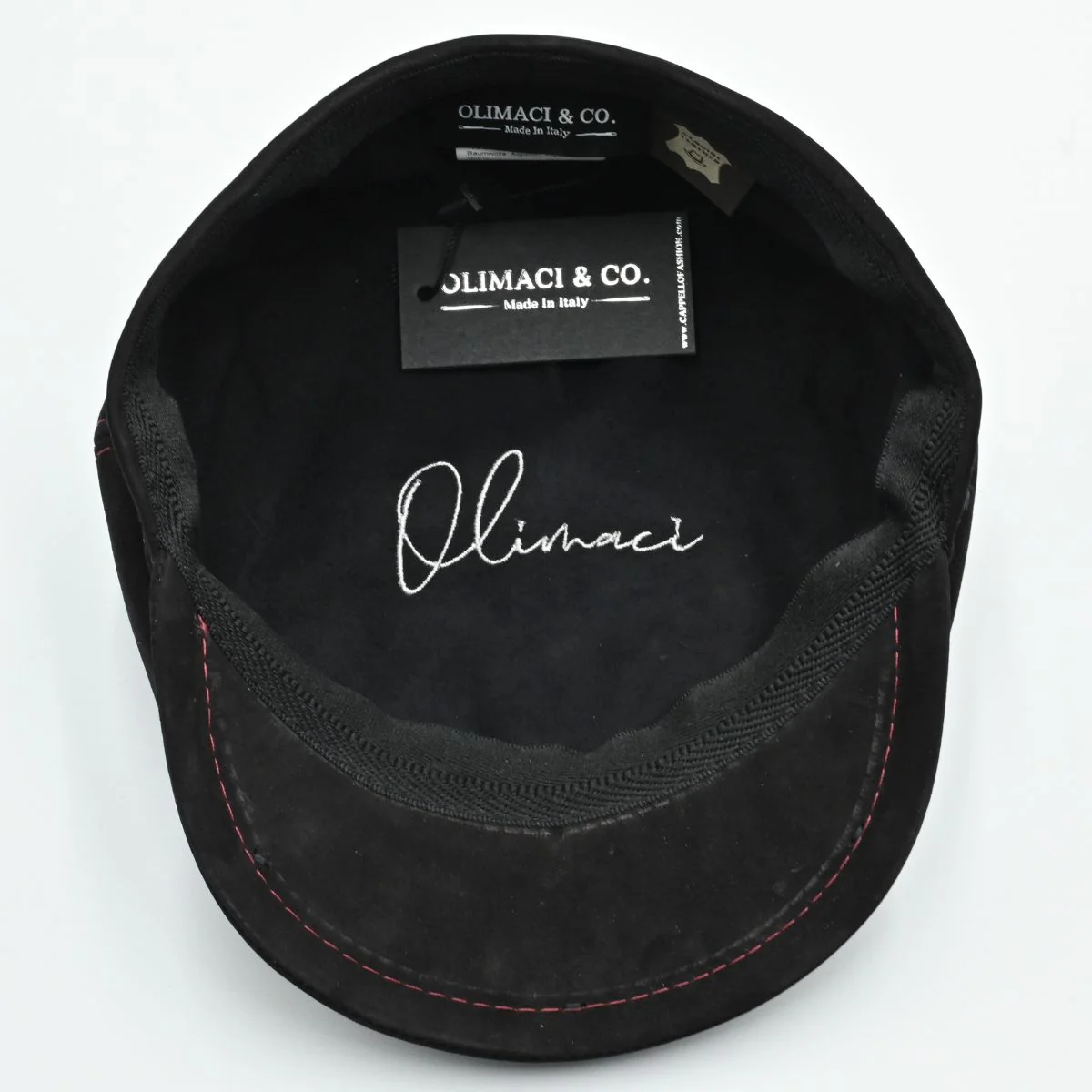 Modena Leather Newsboy Hat - Image 5
