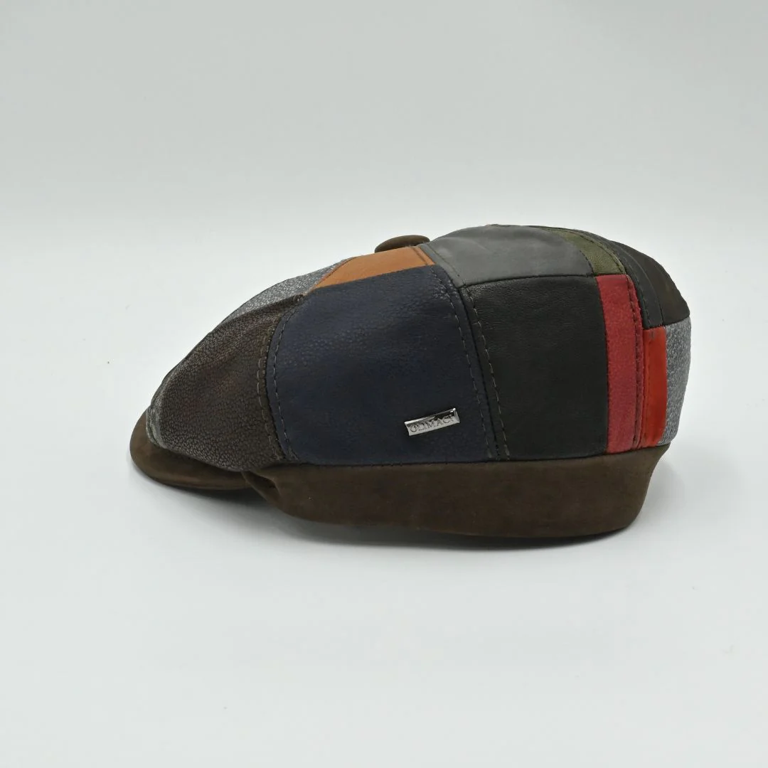 Napoli Leather Newsboy Hat - Image 10