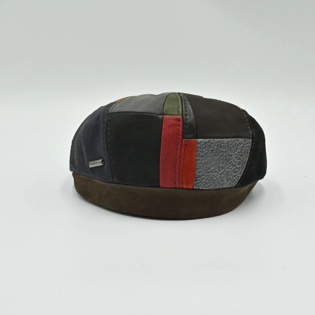 Napoli Leather Newsboy Hat - Image 11