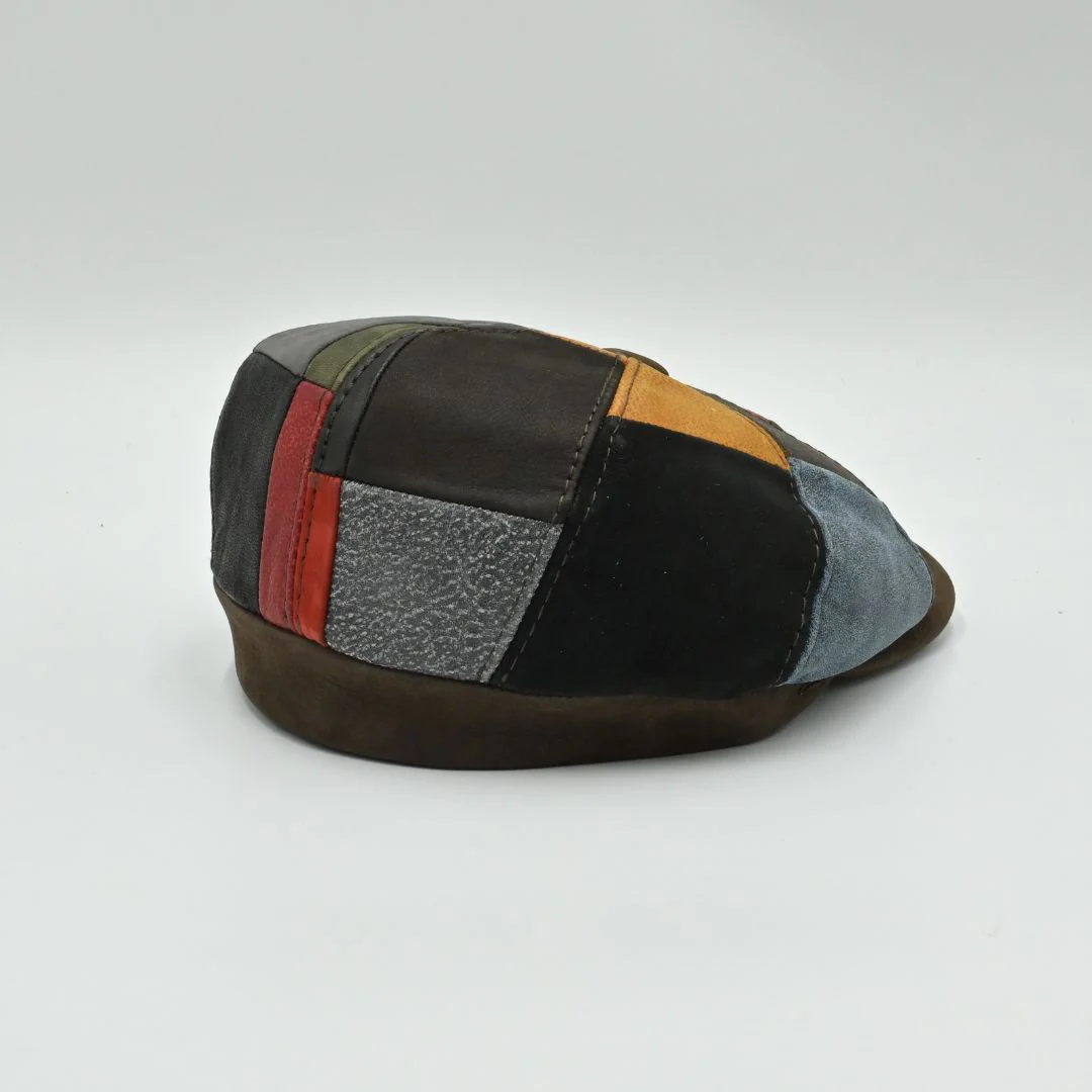 Napoli Leather Newsboy Hat - Image 12