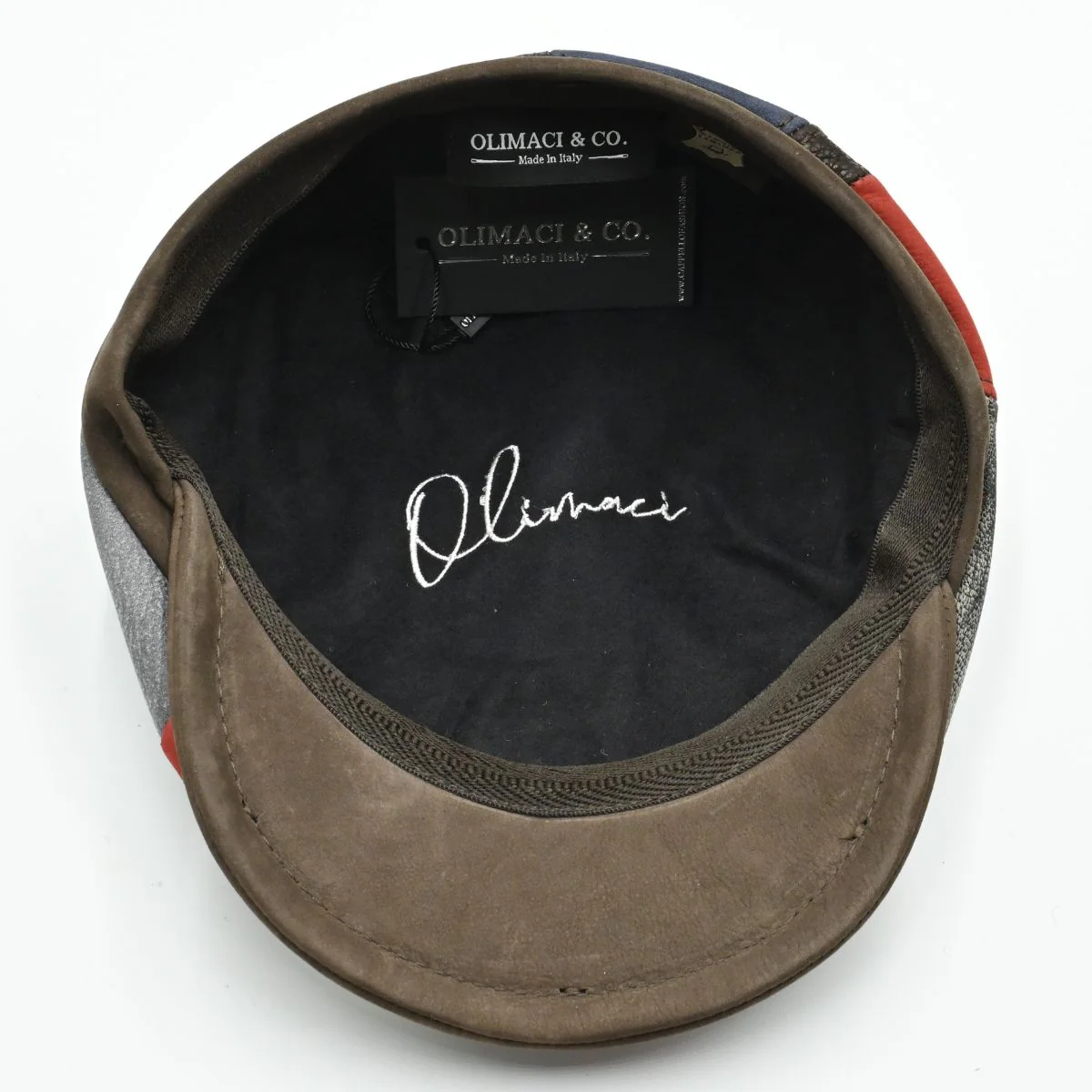 Napoli Leather Newsboy Hat - Image 5