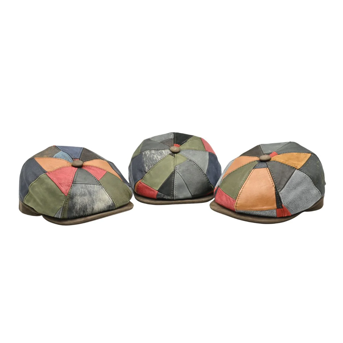 Napoli Leather Newsboy Hat - Image 6