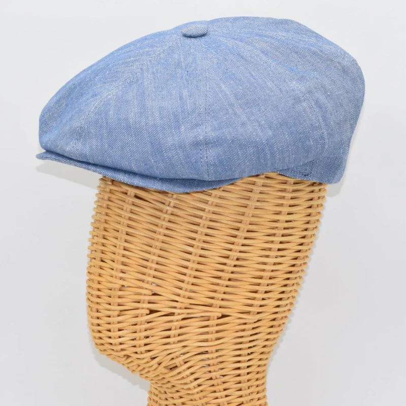 Newsboy Style Linen Hat - Image 5