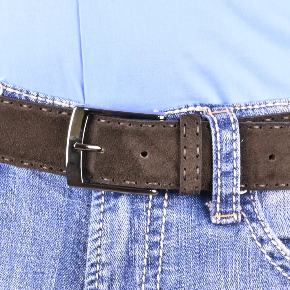 OLIMACI & Co. Brown Suede Belt - Image 3