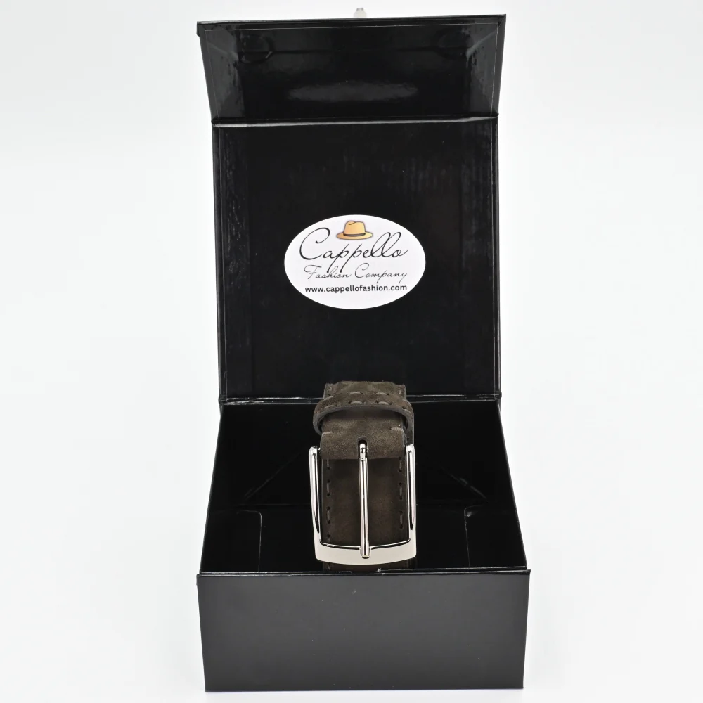 OLIMACI & Co. Brown Suede Belt - Image 5