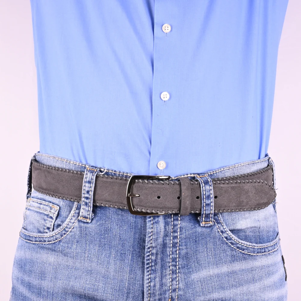 OLIMACI & Co. Grey Suede Belt - Image 4