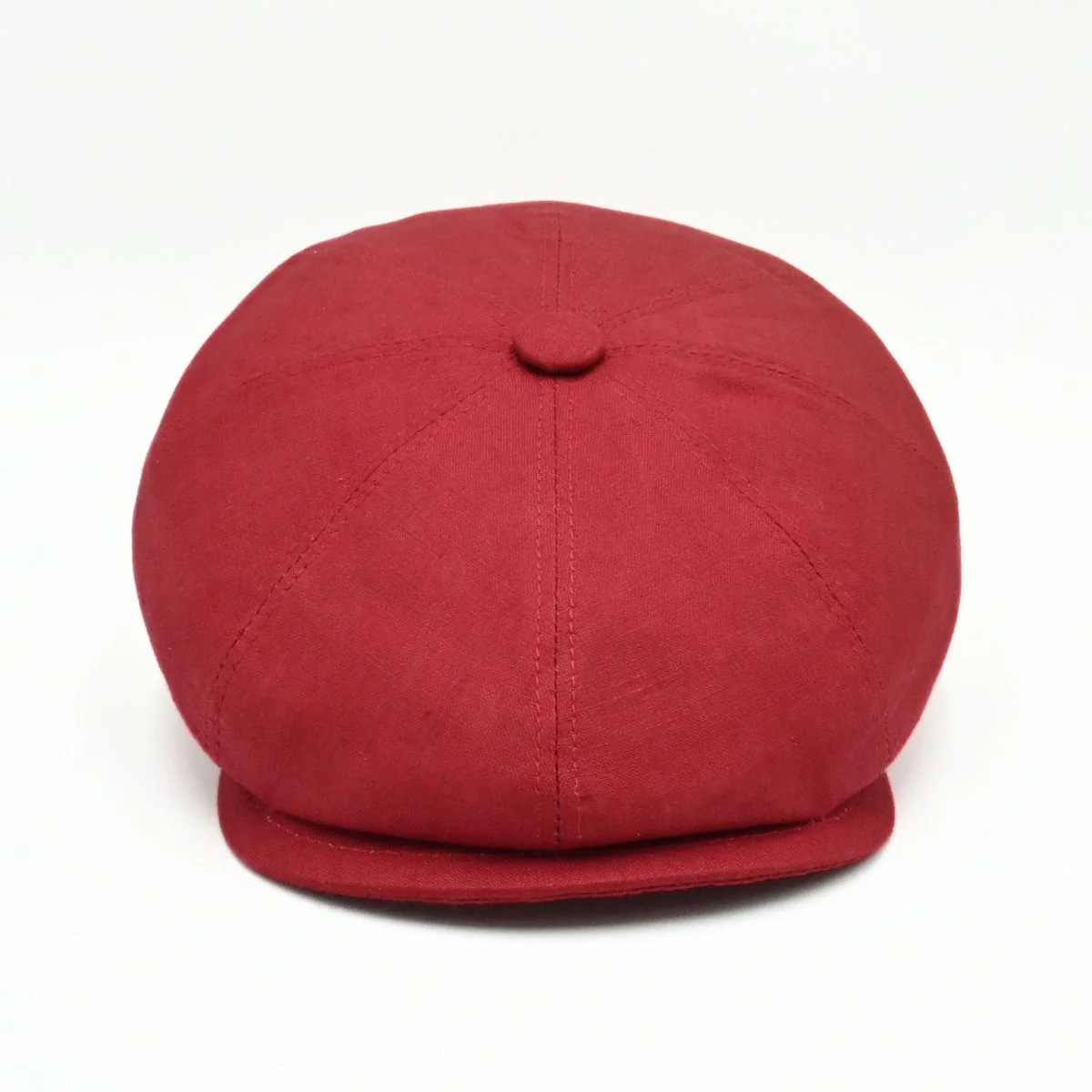 Rosso Linen Newsboy Hat - Image 3