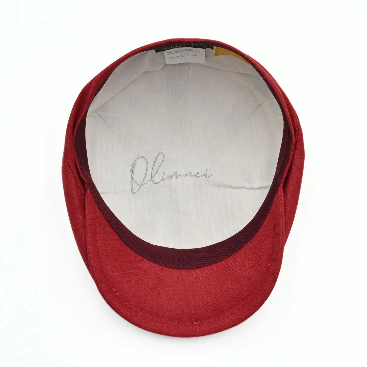 Rosso Linen Newsboy Hat - Image 5