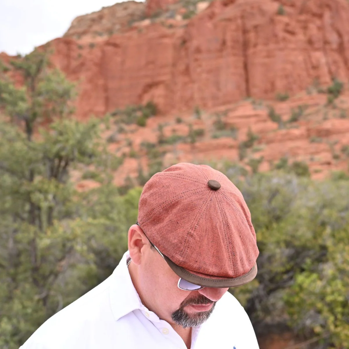 Rustico Linen Newsboy Hat - Image 6