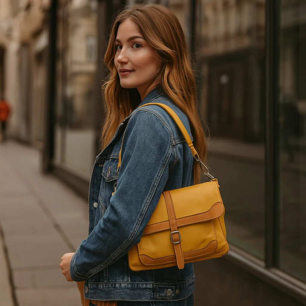 Sofia Leather Handbag - Image 6