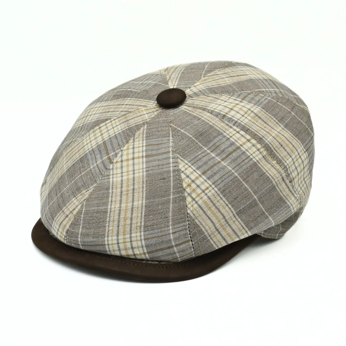 Trieste Plaid Newsboy Hat