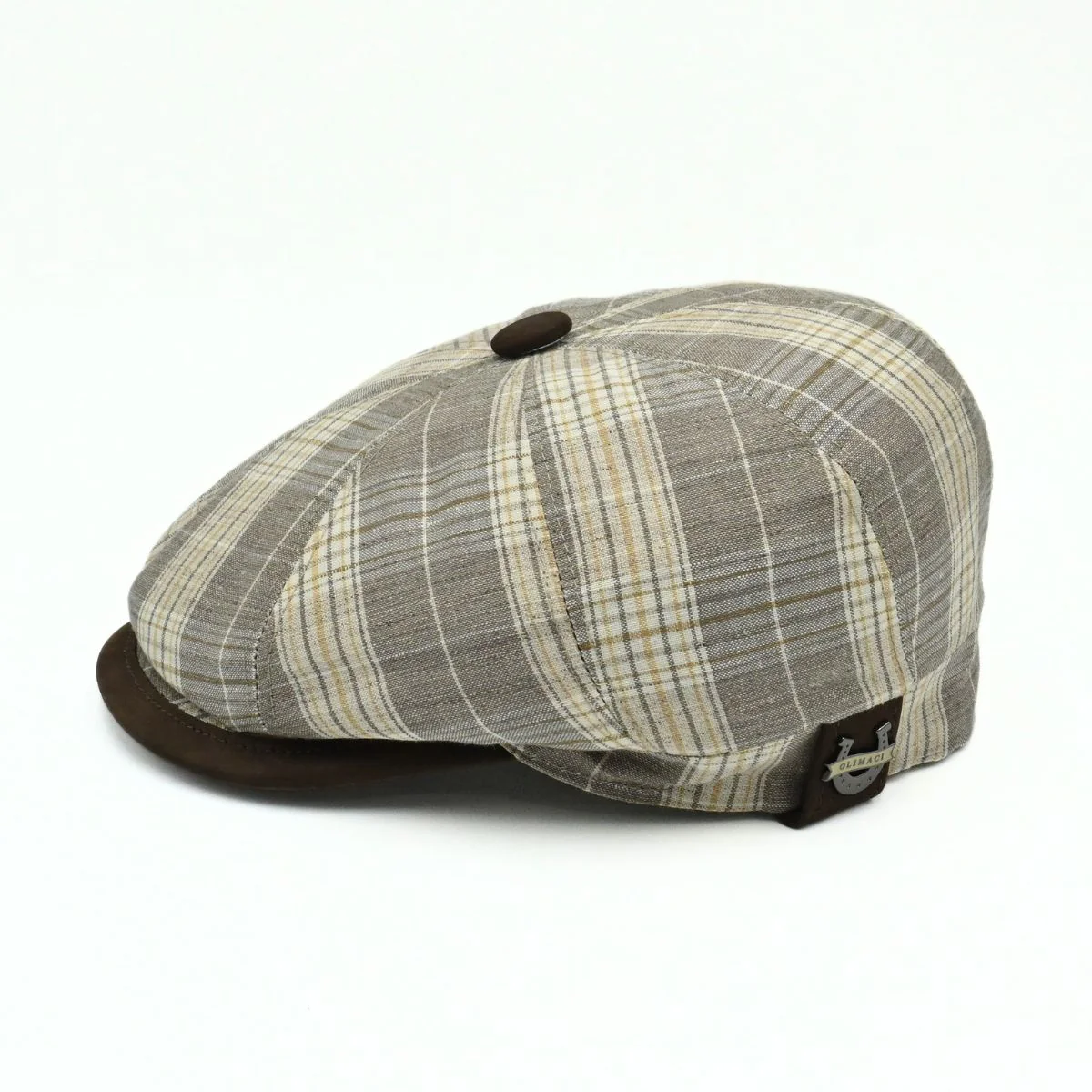 Trieste Plaid Newsboy Hat - Image 2