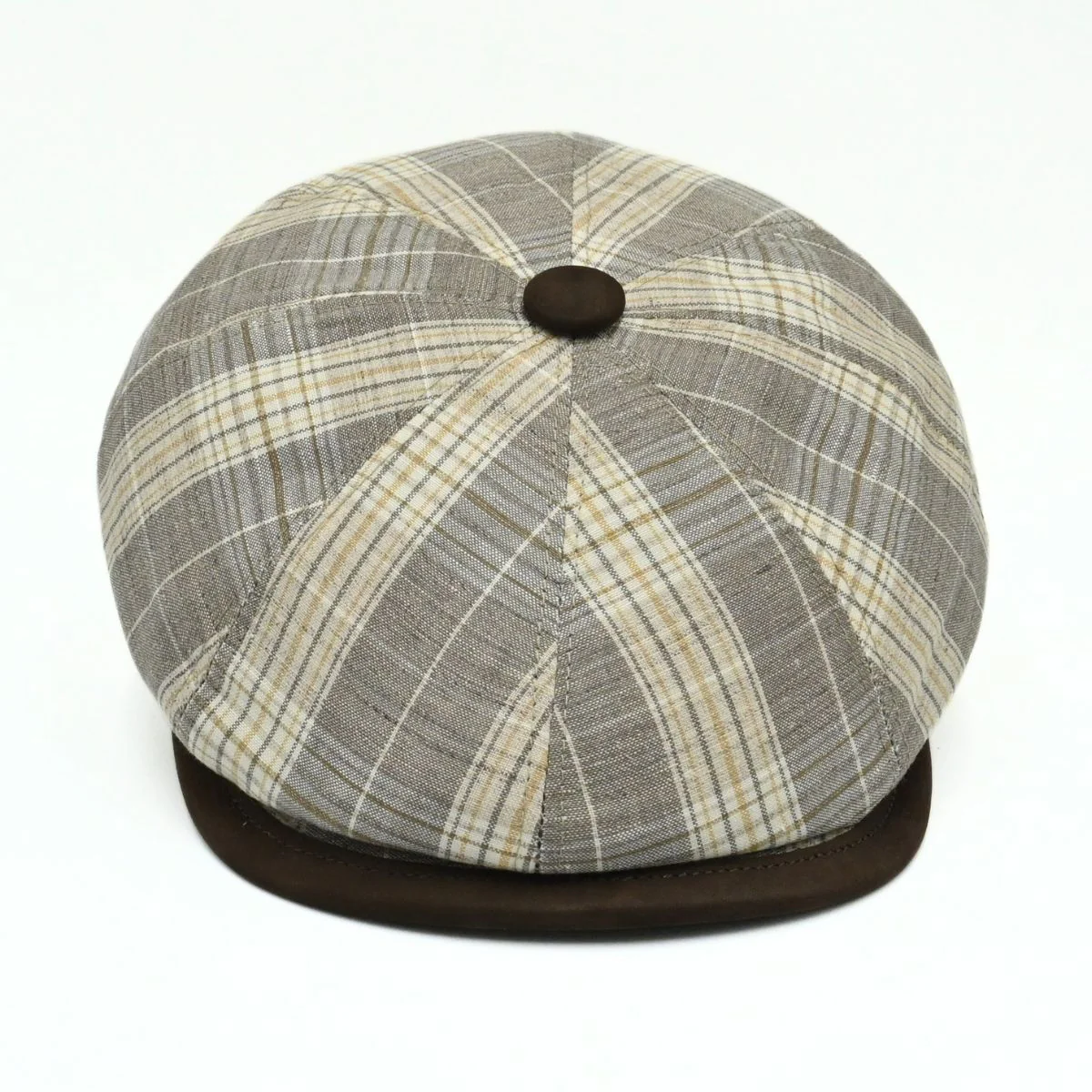 Trieste Plaid Newsboy Hat - Image 3