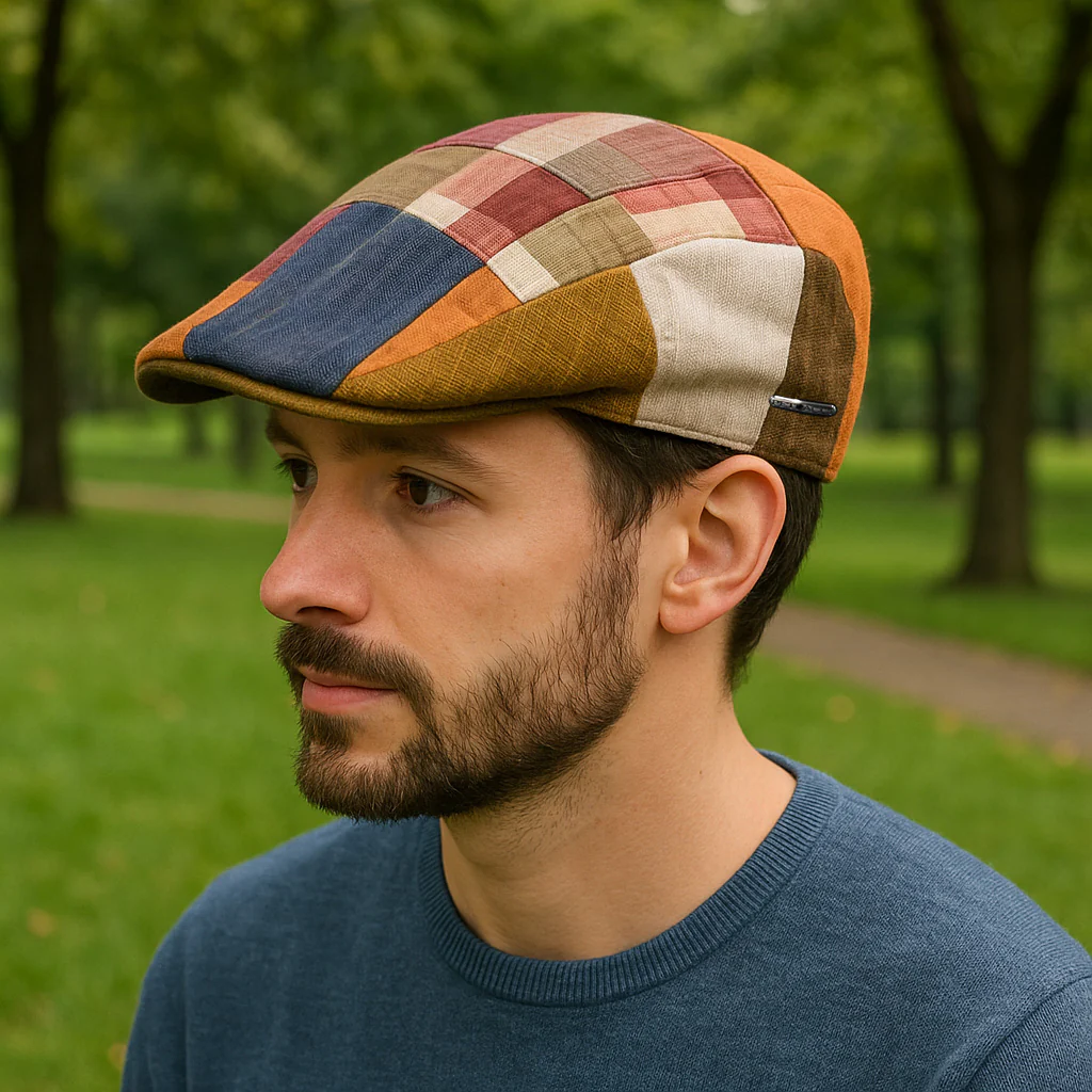 Verona Patchwork Pattern Cap - Image 6