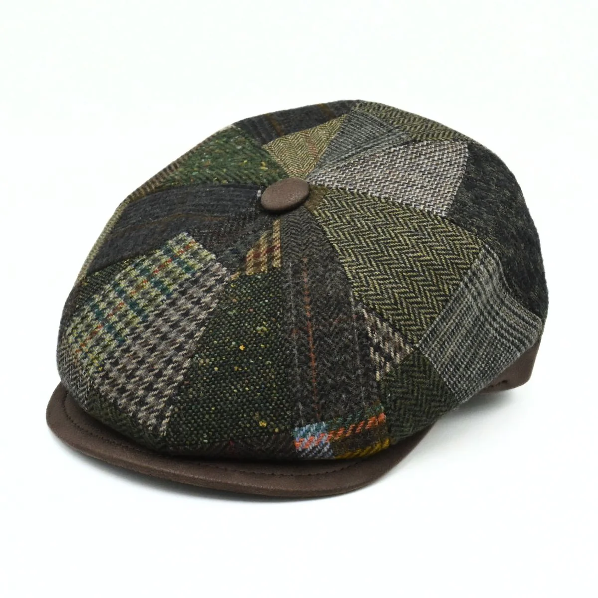 Volterra Newsboy Patchwork Hat