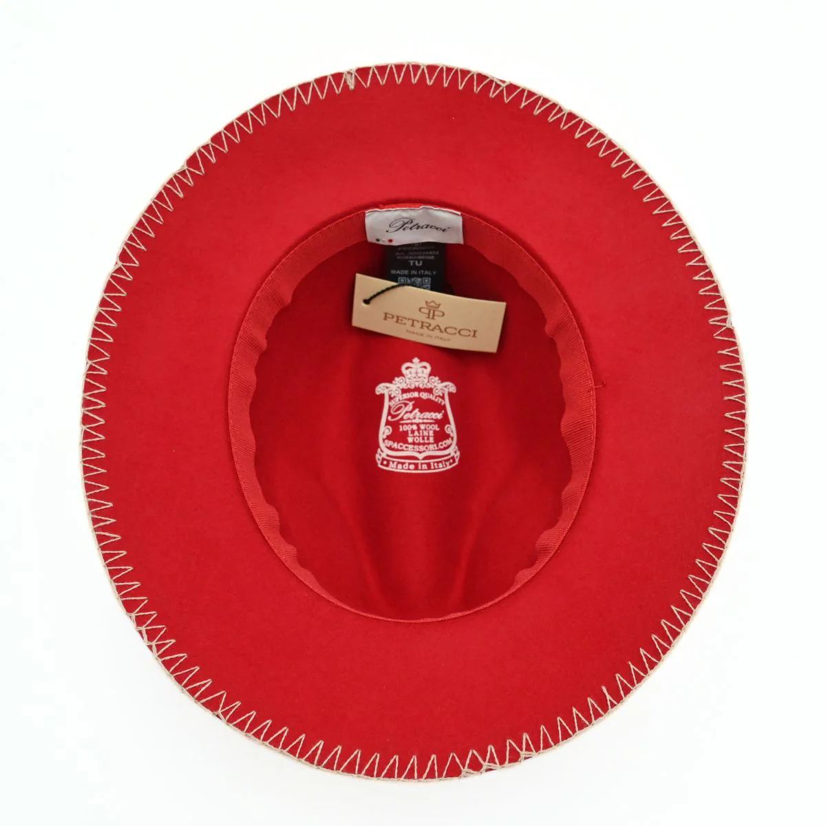 Women's Wool Hat With Blanket Stitching - Image 5