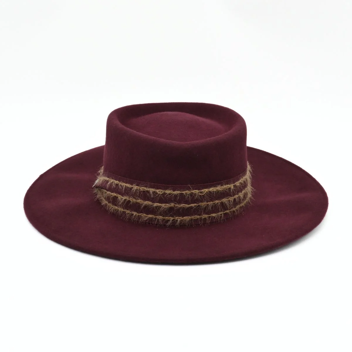Women's Classic Wool Hat With Stitched Design - Image 3