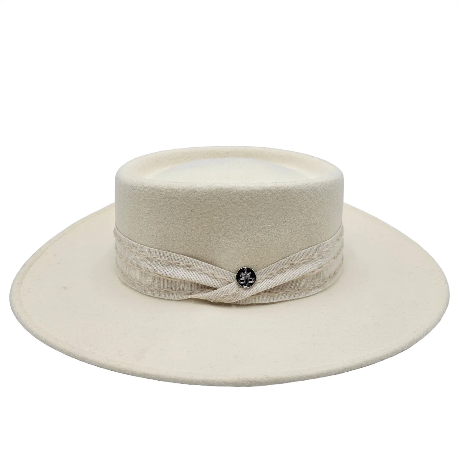 Women's Classic Wool Hat With Stitched Design - Image 8