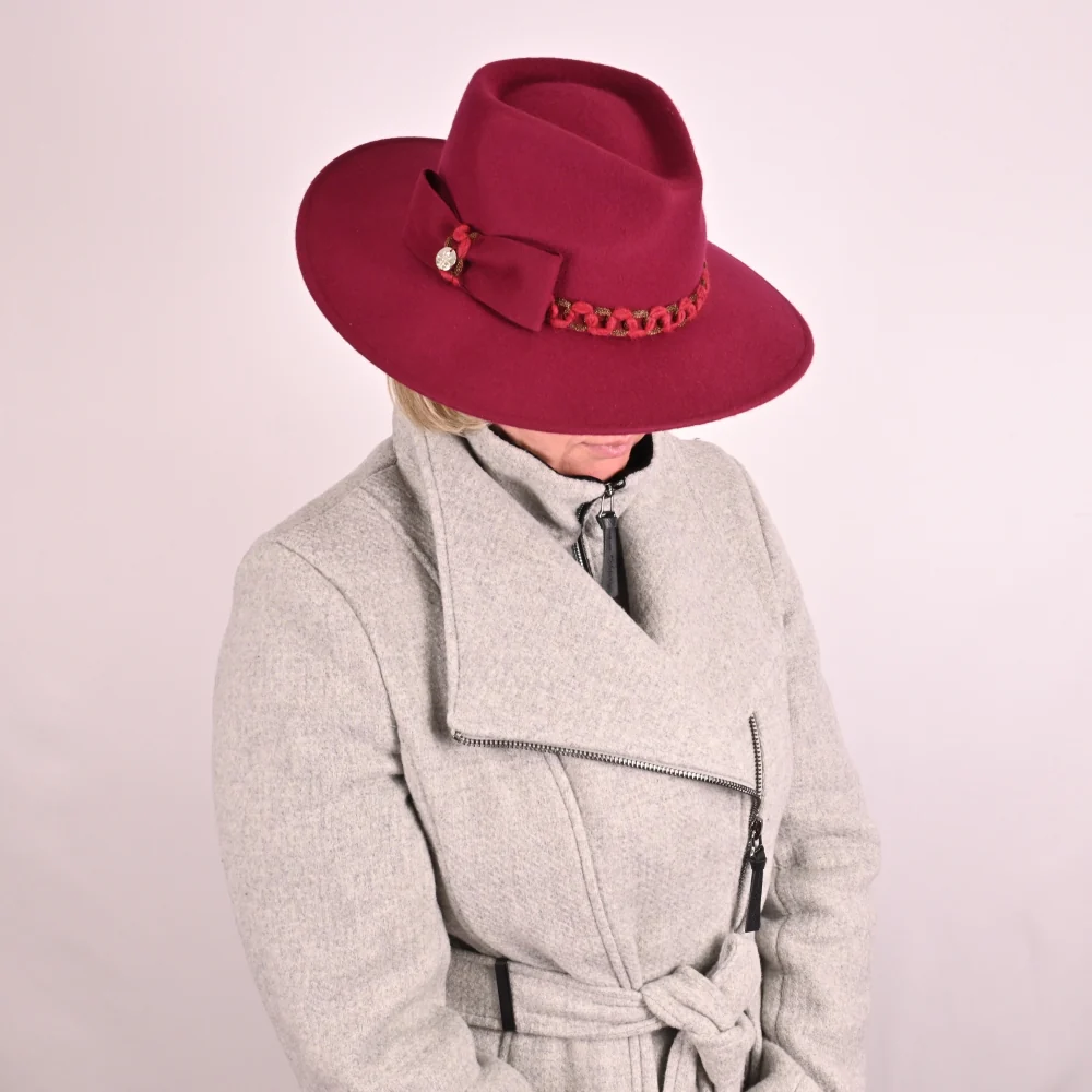 Women's Indiana Hat with Chained Band - Image 6