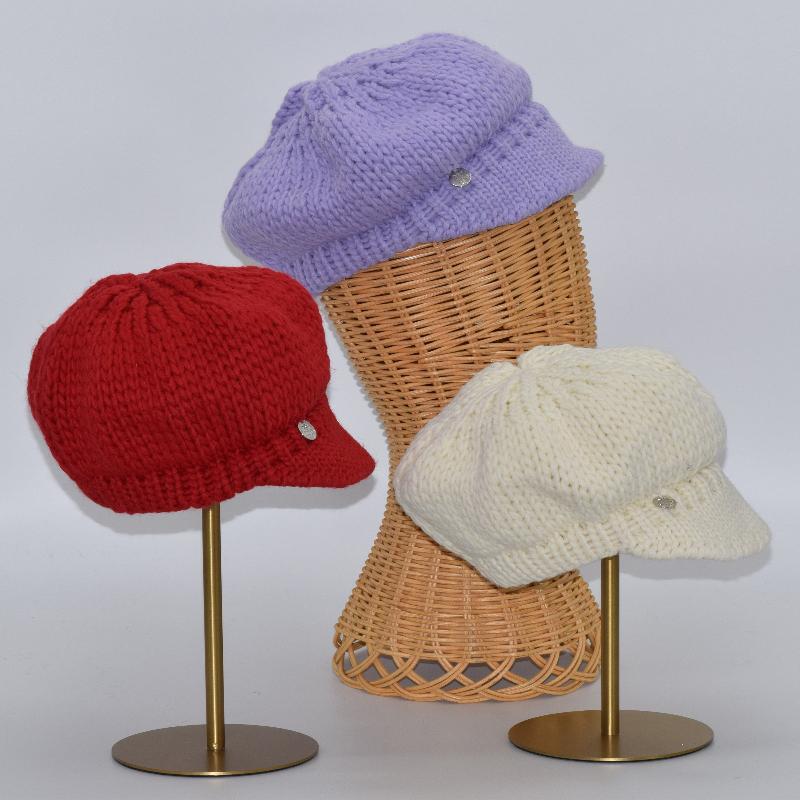 Wool Blend Peaked Beret - Image 10