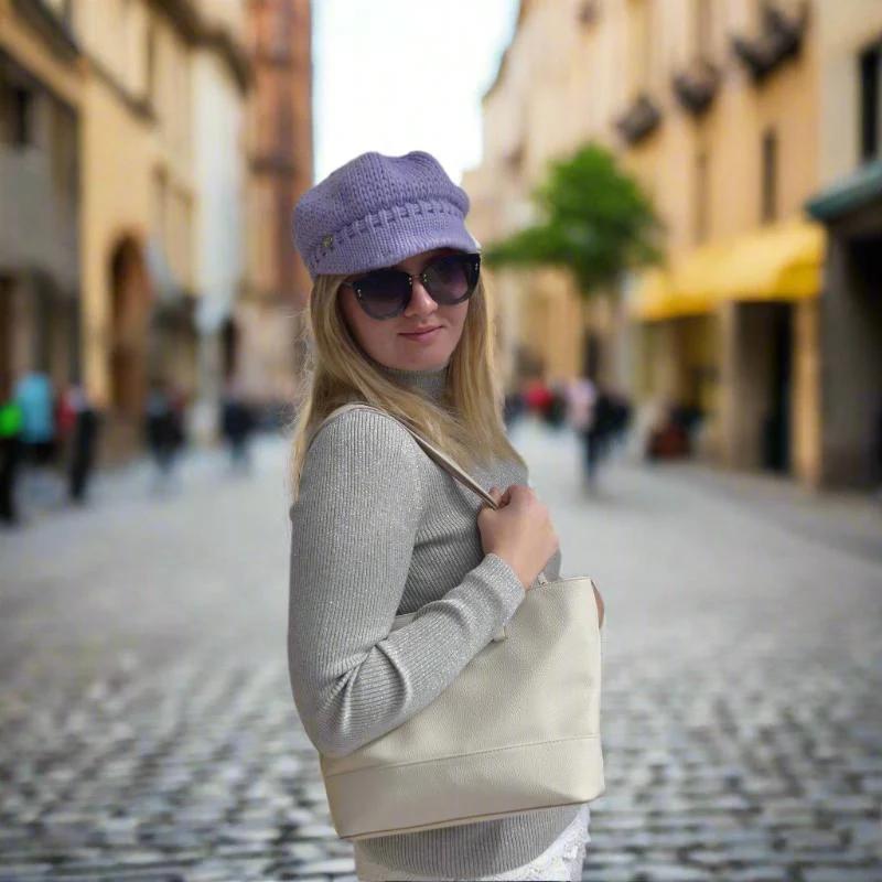 Wool Blend Peaked Beret - Image 7