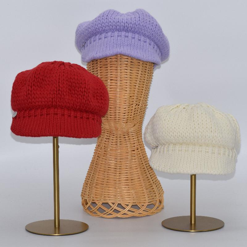 Wool Blend Peaked Beret - Image 9